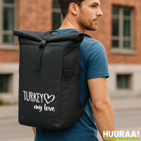 Kurierrucksack Turkey my love 30-44 Liter Black Melange