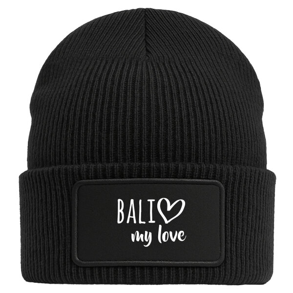 Beanie Bali my love Black Mütze
