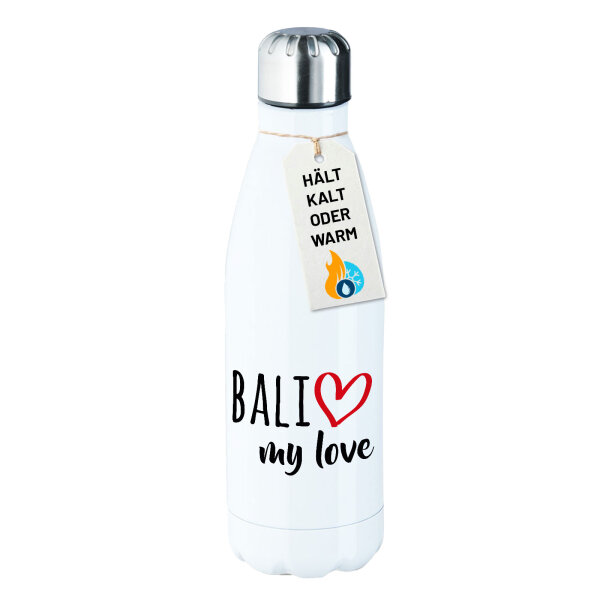 Edelstahl-Trinkflasche Bali my love 500ml Wasserflasche