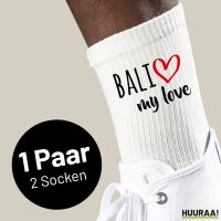 Socken Bali my love Größe 37/46 White Motiv...