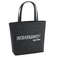 Filzshopper United Kingdom my love 22 Liter Filztasche
