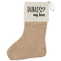 Weihnachtsstrumpf Dubai my love Beige