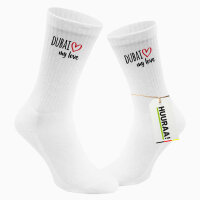 Socken Dubai my love Größe 37/46 White Motiv...