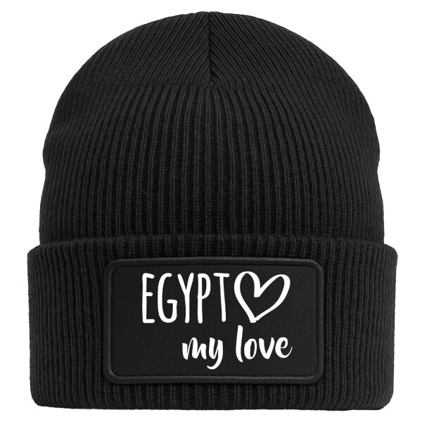 Beanie Egypt my love Black Mütze