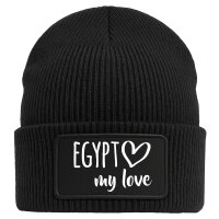 Beanie Egypt my love Black Mütze