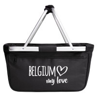 Einkaufskorb faltbar Belgium my love 20 Liter Tragekorb...