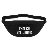 Bauchtasche Endlich Vollj&auml;hrig Schriftzug 2,5...