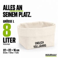 Organizer Endlich Volljährig Schriftzug