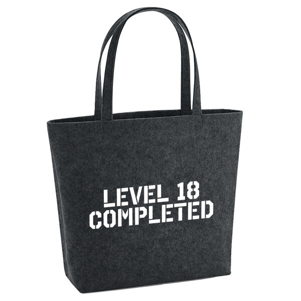Filzshopper Level 18 Completed 22 Liter Filztasche