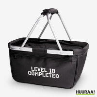 Einkaufskorb Level 18 Completed in Black, faltbar, 20 Liter