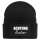 Beanie Achtung Rentner Schriftzug Black Mütze