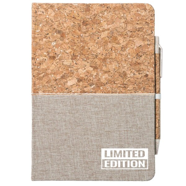 Notizbuch A5 Limited Edition Schriftzug 80 Blatt inkl. Kugelschreiber