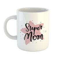 Kaffeetasse Super mom Weiß 330ml