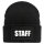 Beanie Staff Schriftzug Black Mütze