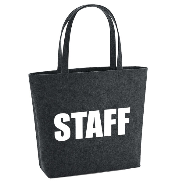 Filzshopper Staff Schriftzug 22 Liter Filztasche