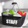 Einkaufskorb faltbar Staff Schriftzug 20 Liter Tragekorb Black