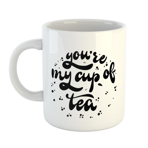 Kaffeetasse youre my cup of tea Liebe Weiß 330ml