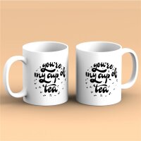 Kaffeetasse youre my cup of tea Liebe Weiß 330ml