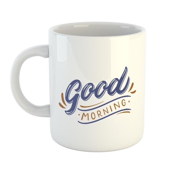 Kaffeetasse Good Morning Frühstück Kaffee Weiß 330ml