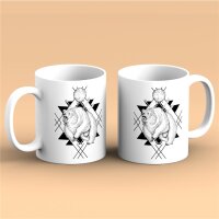 Kaffeetasse Bär Mond Natur Hipster Modern Art...