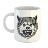 Kaffeetasse Böser Wolf Natur Wald Wild Zähne...