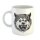 Kaffeetasse Böser Wolf Natur Wald Wild Zähne Weiß 330ml