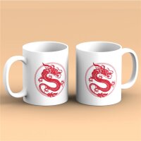 Kaffeetasse Roter Chinesischer Drache Long Asien...
