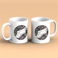 Kaffeetasse Dreams dont work unless you do Flügel Weiß 330ml