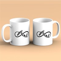 Kaffeetasse Friend Unendlichkeit Freundschaft immer...