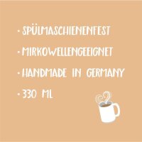 Kaffeetasse Baby Giraffe Cartoon Kinder Süß Klein Weiß 330ml
