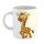 Kaffeetasse Baby Giraffe Cartoon Kinder Süß Klein Weiß 330ml