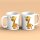 Kaffeetasse Baby Giraffe Cartoon Kinder Süß Klein Weiß 330ml