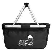 Einkaufskorb faltbar Merry Christmas Katze 20 Liter...