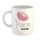 Kaffeetasse love you mom Blume Weiß 330ml