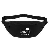 Bauchtasche Merry Christmas Katze 2,5 Liter Black...