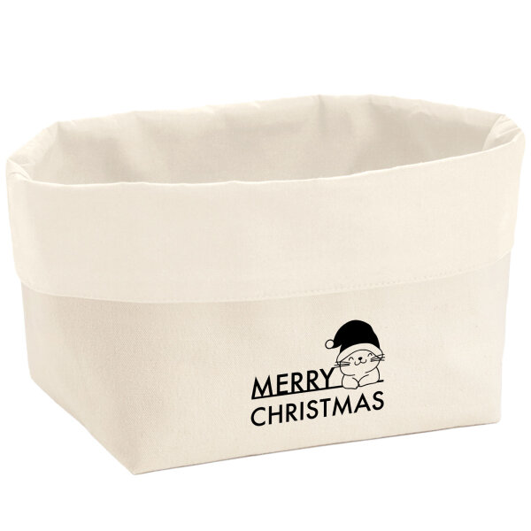 Organizer Merry Christmas Katze Aufbewahrungskorb