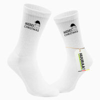 Socken Merry Christmas Katze Größe 37/46 White...