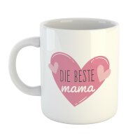 Kaffeetasse Die beste Mama Herz Liebe Mutter mom...