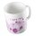 Kaffeetasse I love you mom Blumen Weiß 330ml