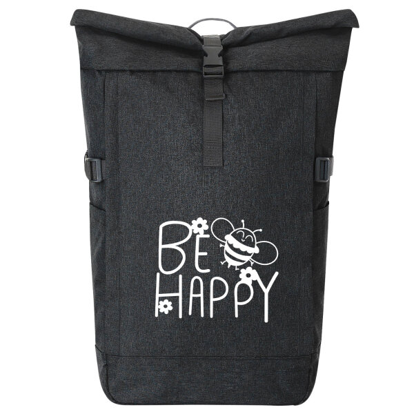 Kurierrucksack Be Happy Biene 30-44 Liter Black Melange