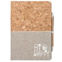 Notizbuch A5 Be Happy Biene 80 Blatt inkl. Kugelschreiber