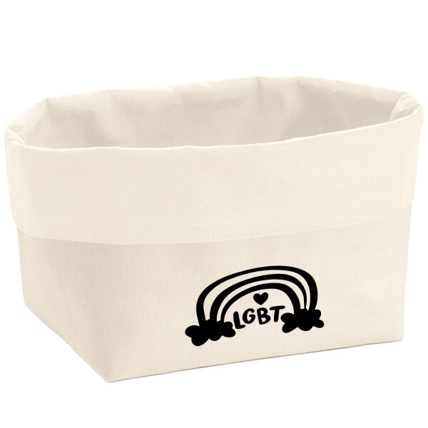 Organizer LGBT Regenbogen Herz Aufbewahrungskorb