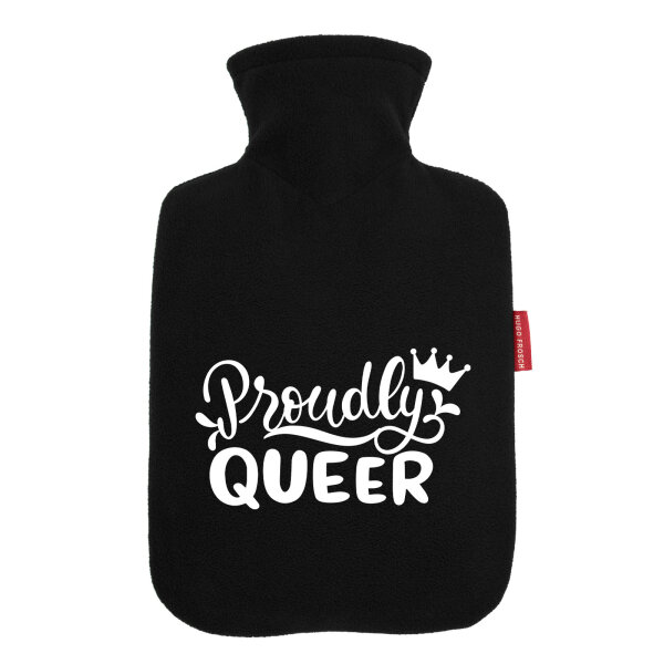 Wärmflasche Proudly Queer Krone