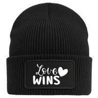 Beanie Love wins Herz Black Mütze