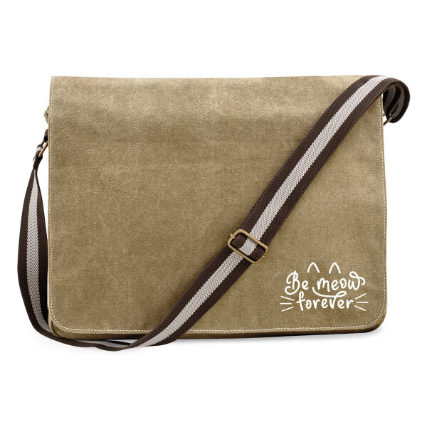 Umhängetasche Be meow forever Katze 14 Liter
