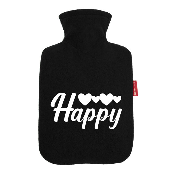 Wärmflasche Happy Herzen