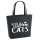 Filzshopper Keep calm and love Cats 22 Liter Filztasche