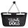 Einkaufskorb faltbar Keep calm and love Dogs 20 Liter Tragekorb Black