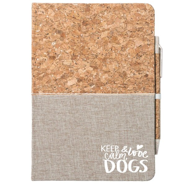 Notizbuch A5 Keep calm and love Dogs 80 Blatt inkl. Kugelschreiber