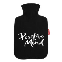 Wärmflasche Positiv Mind Schriftzug